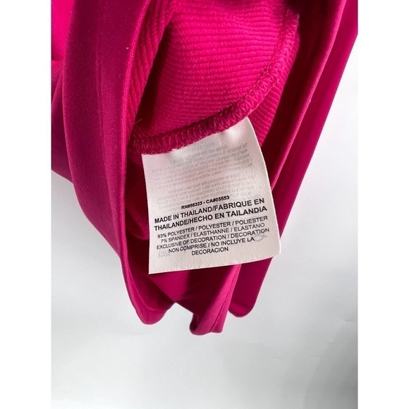 Nike Golf Dri-FIT Stretch 1/2-Zip Cover-Up Shirt Thumbholes Red/White Ladies M - Picture 9 of 9